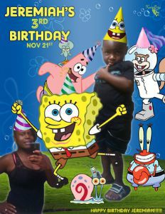 Jeremiah's 3rd birthday graphic